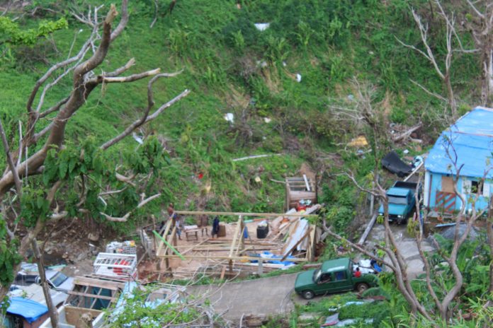 Damage after Hurricane Maria Dominica