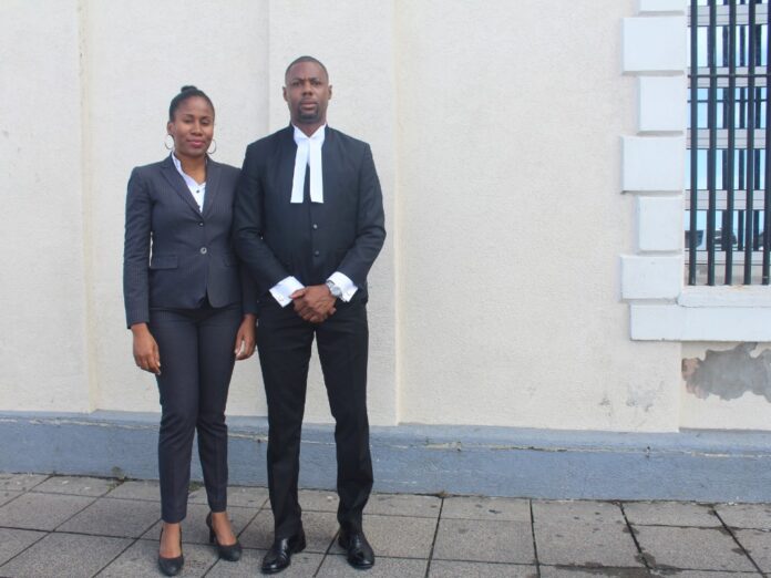 Attorneys at law Cara Shillingford and Wayne Benjamin Marsh