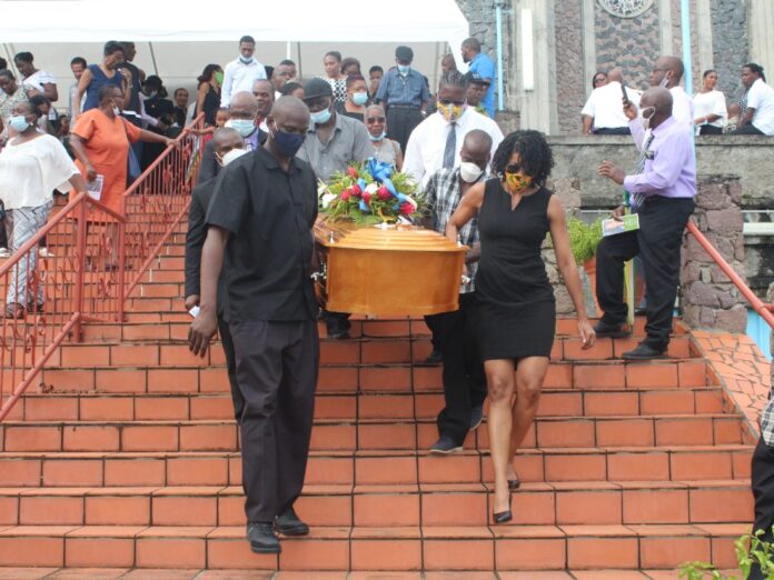 Casket of the late Luke Prevost