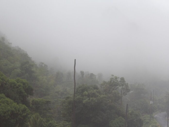 Gloomy skies Dominica