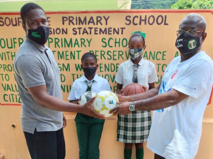 Donation to Soufriere Primary School