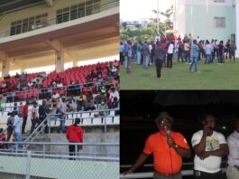Haitians at the Windsor Park Stadium