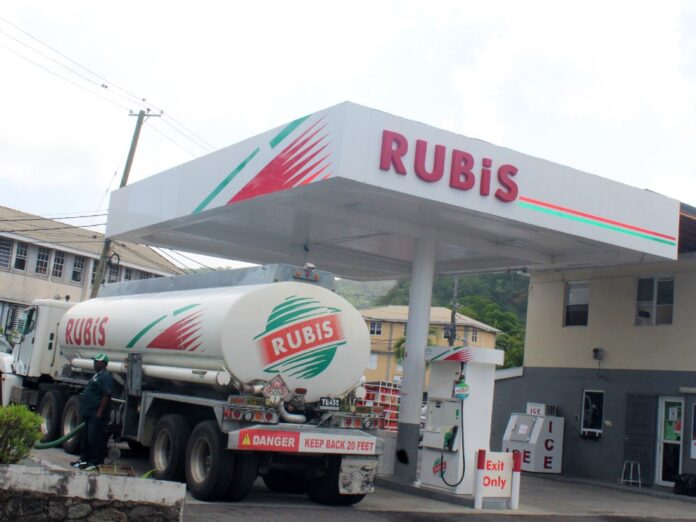 A RUBIS GAS STATION IN DOMINICA