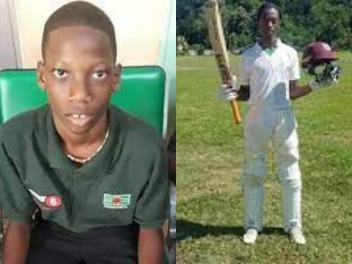 Youth cricketers Stephen Pascal (L) and Yawani Regis