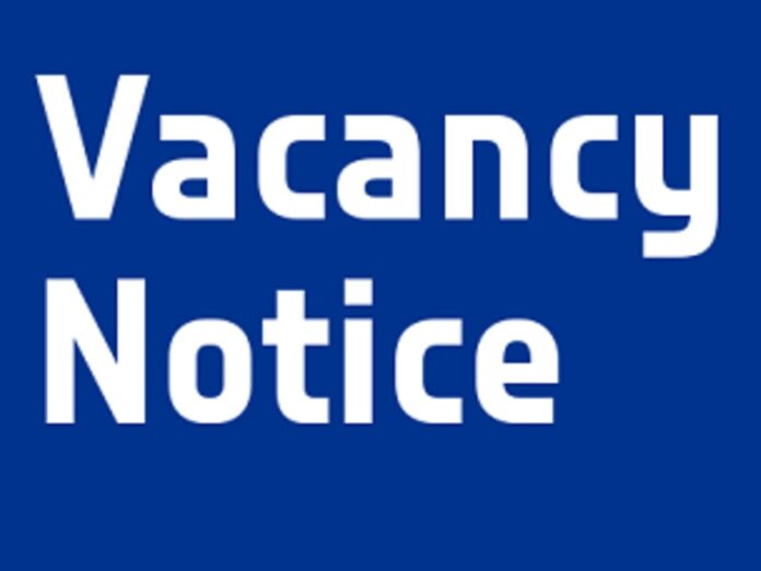 Vacancy Notice