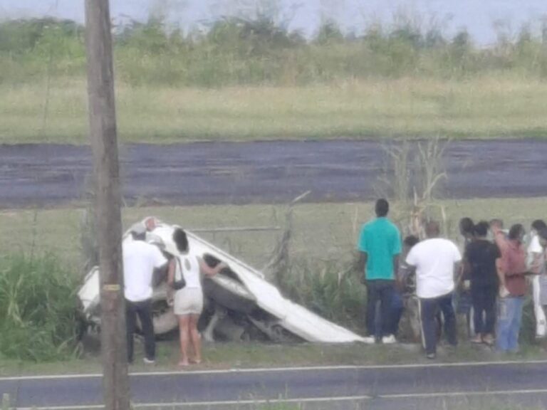 Accident near Canefield Airport