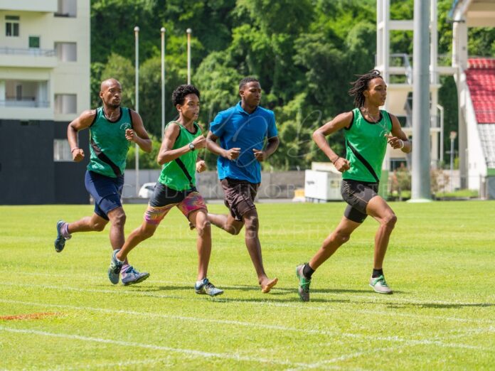 Men at the DAAA Athletics meet