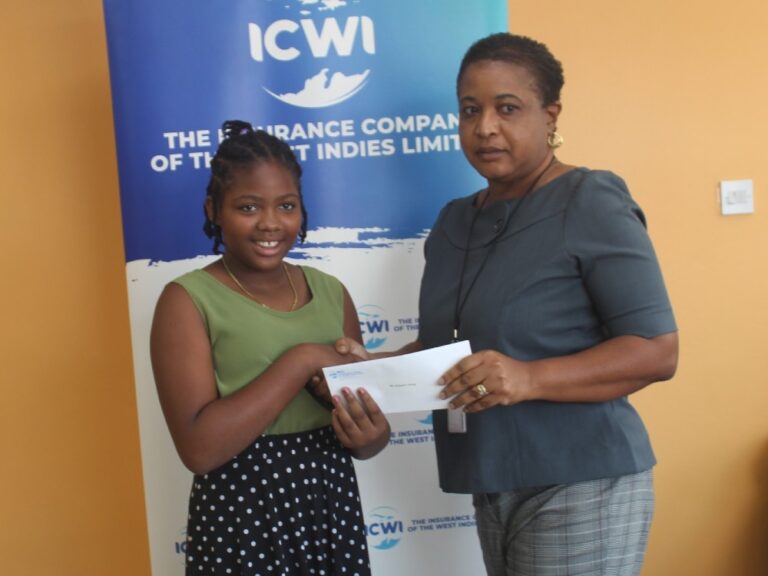ICWI awards five-year secondary school scholarship to former Newtown Primary School student