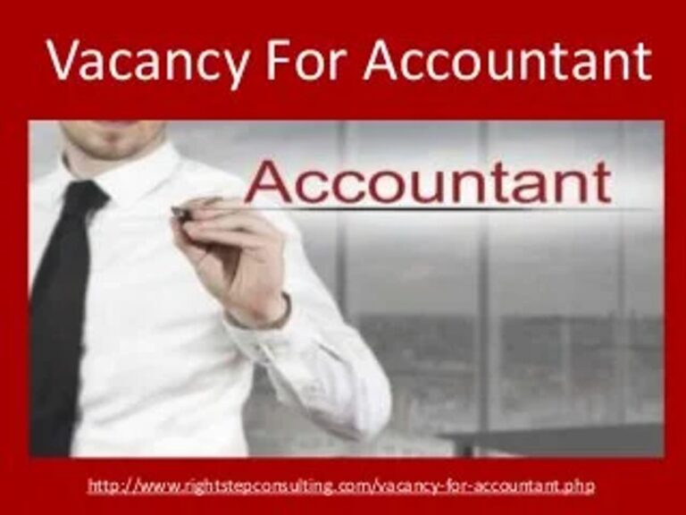 Vacancy for Accountant