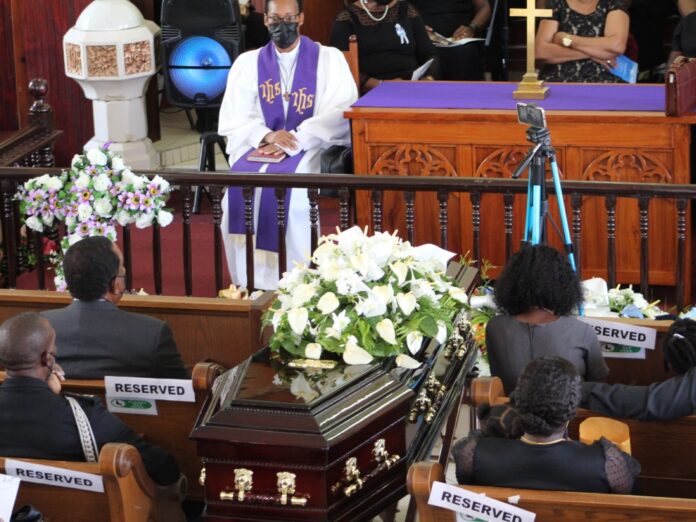 Funeral service of Clement Carty