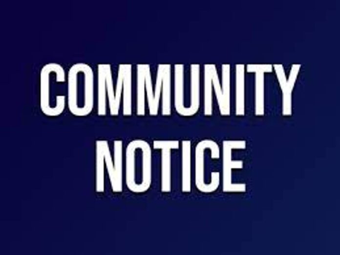 Community Notice