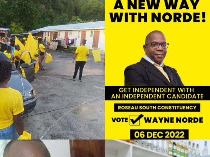 Independent candidate Wayne Norde