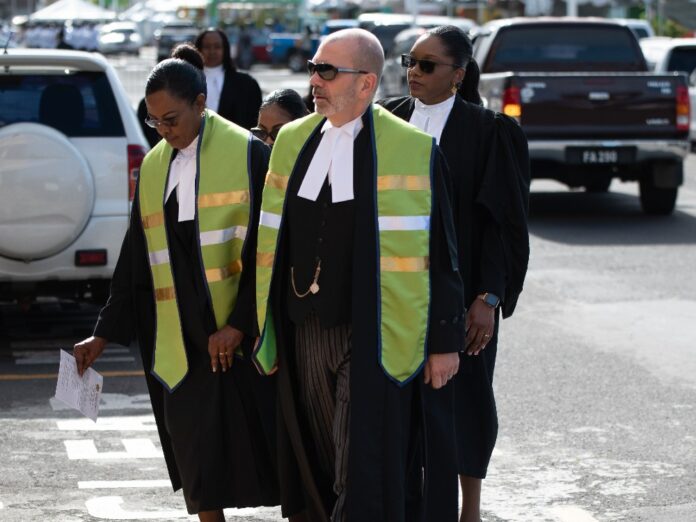 Dominica High court Judges with Registrar Etienne