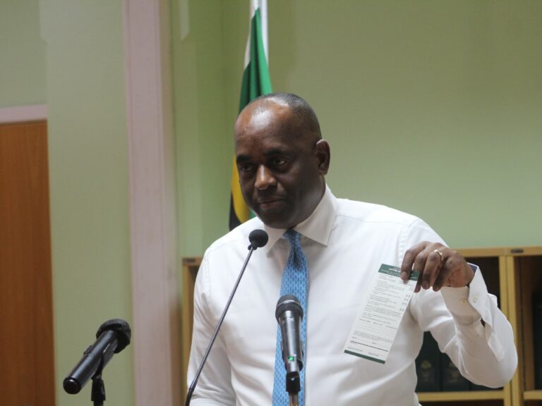 Prime Minister Skerrit fields questions from the Press at Bi-Weekly press conference