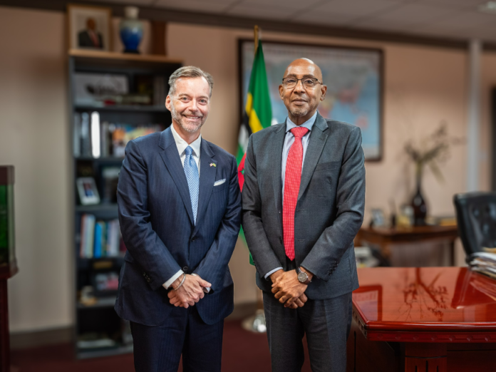 Acting Prime Minister, Hon. Dr. Irving McIntyre today welcomed His Excellency Roger F. Nyhus, the new Ambassador of the United States of America to the Commonwealth of Dominica