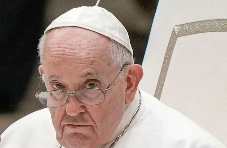 FILE - Pope Francis attends his weekly general audience in the Pope Paul VI hall at the Vatican, Wednesday, August 23, 2023. Pope Francis has defended his controversial decision to let priests bless same-sex couples but admitted that âsolitude is a price you have to payâ when you make difficult decisions.(AP Photo/Andrew Medichini, File)