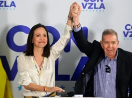 Opposition leader María Corina Machado claims her party's candidate, Edmundo Gonzalez, won by a landslide