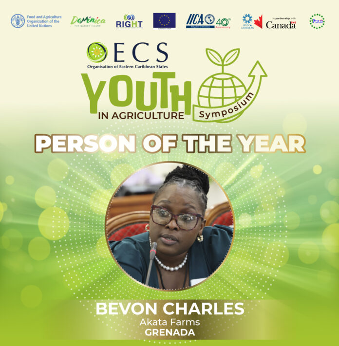 OECS Youth in Agriculture Person of the Year - 2024 Bevon Chadel Charles