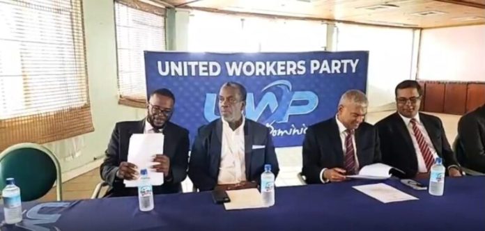 UWP Press conference head table