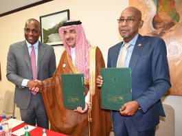 PM Skerrit, Saudi Prince and Dr McIntyre