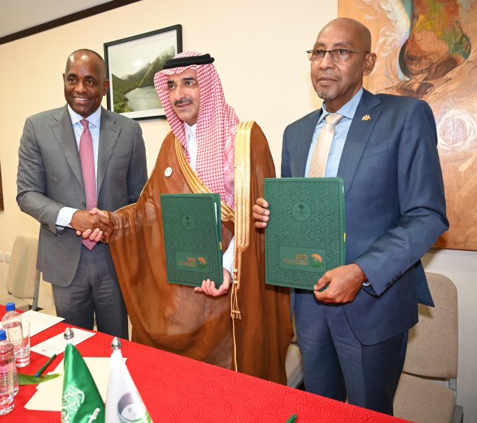 PM Skerrit, Saudi Prince and Dr McIntyre