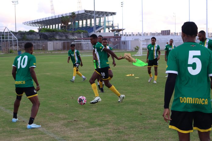 Dominica Men's Senior football team final training before first game against Bermuda