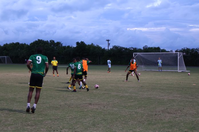 Final team training under the watchful eye of coach Sabin