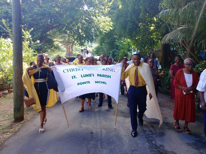 Procession for feast of Christ the King