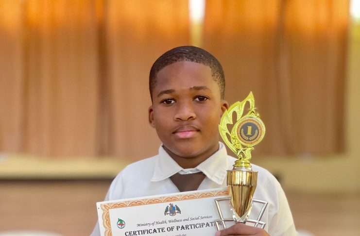 First prize winner D'Andre Barrie