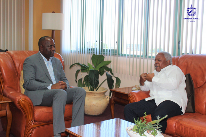 Hugo Ruiz Cabrera with PM Skerrit