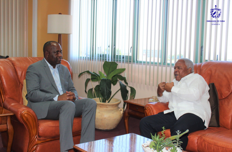 Hugo Ruiz Cabrera with PM Skerrit