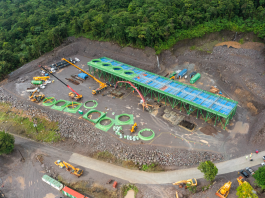 The geothermal power plant under construction at Laudat in Dominica's central Roseau Valley will be the second in the OECS. (Photo: Office of the Prime Minister, Commonwealth of Dominica)