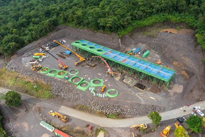 The geothermal power plant under construction at Laudat in Dominica's central Roseau Valley will be the second in the OECS. (Photo: Office of the Prime Minister, Commonwealth of Dominica)