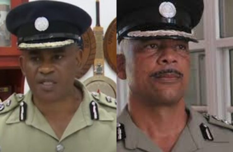 L/R acting Deputy Police Chief Jeffrey James and acting Chief of Police Lincoln Corbette