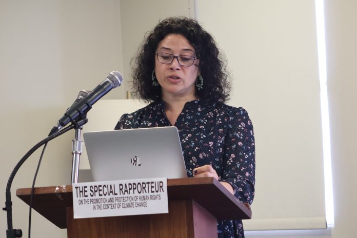 Elisa Morgera is the Special Rapporteur on the promotion and protection of human rights in the context of climate change