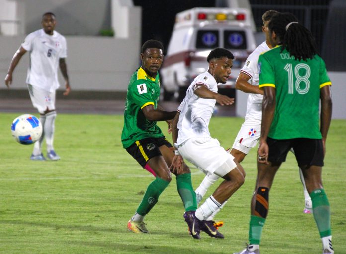 DR (White) and Dominica Green in battle