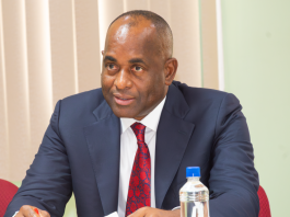 PM Skerrit addressing the meeting
