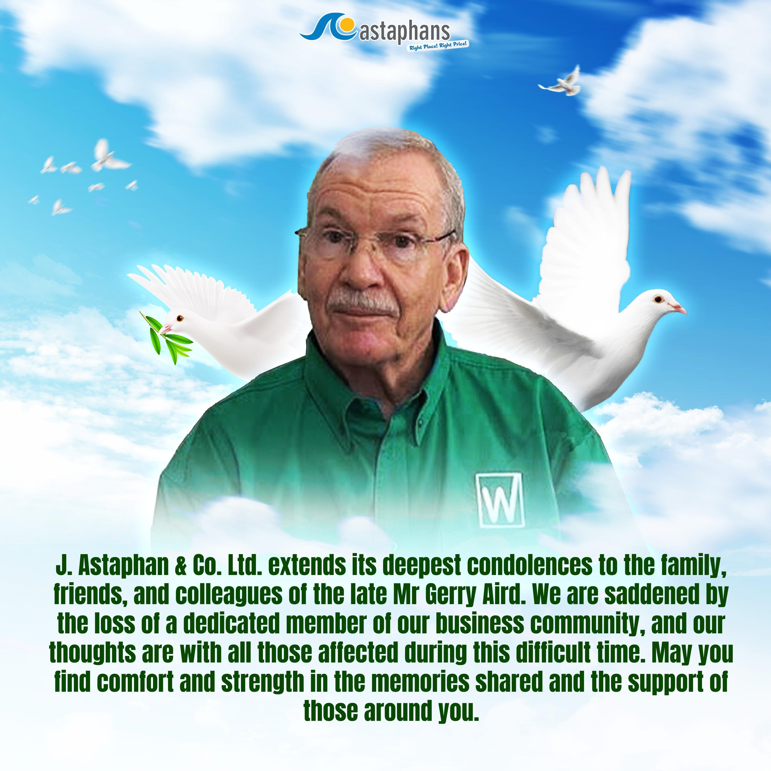 In Loving Memory of Mr. Gerry Aird 