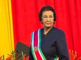 President of Suriname, Jenny Simons (Photo courtesy CANA).