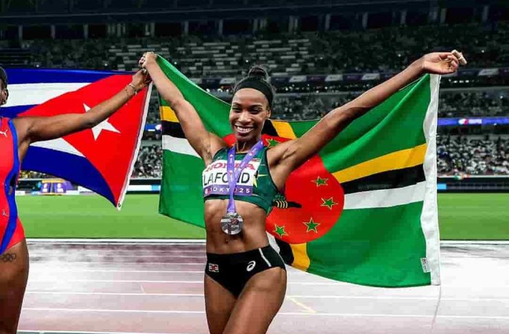 Thea Lafond at World Athletics Championship