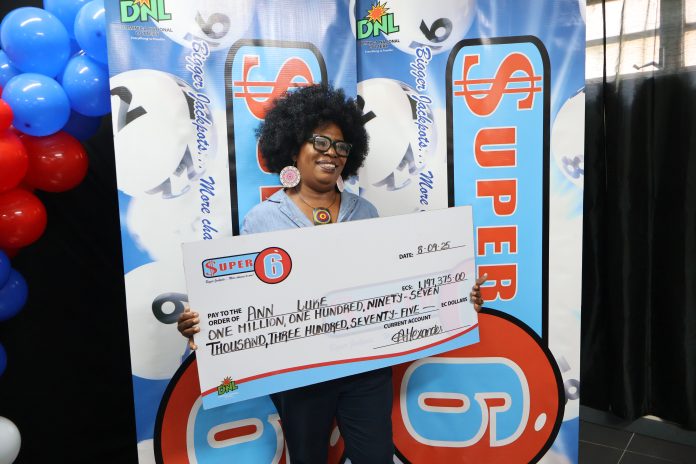 Lotto Million dollar plus Jackpot Ann Luke