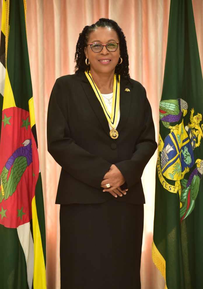 Her Excellency Sylvanie Burton D.A.H, President of the Commonwealth of Dominica,