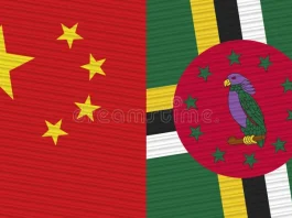 Dominica and China flag