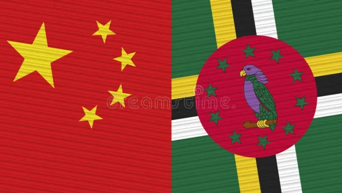 Dominica and China flag