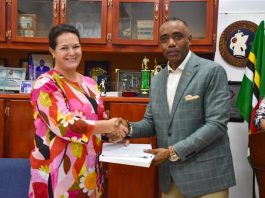 Minister Blackmoore receives donation