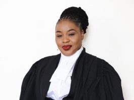 Newly sworn in Magistrate Her Honour Marie-Louise Pierre Louis