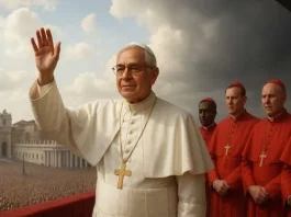 Pope Slams US on Immigrant Tactics. Pope Leo XIV waves to assembled crowds at his inauguration. Image by Editor