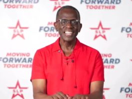 Prime Minister Phillip J Pierre, speaking to supporters after leading his St. Lucia Labour Party to victory in Monday’s general election