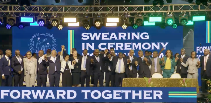 Newly sworn in SVG Cabinet