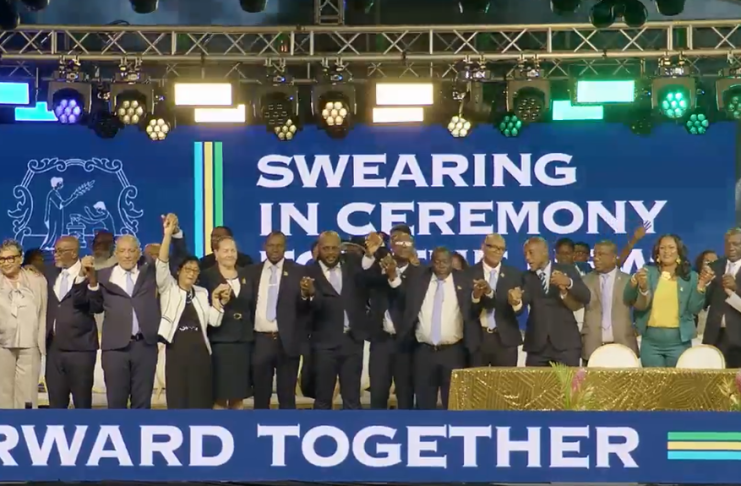 Newly sworn in SVG Cabinet